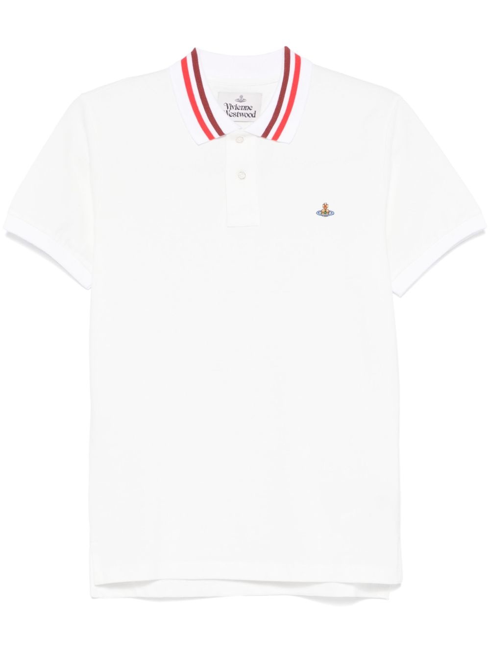 Orb-embroidered polo shirt - 1