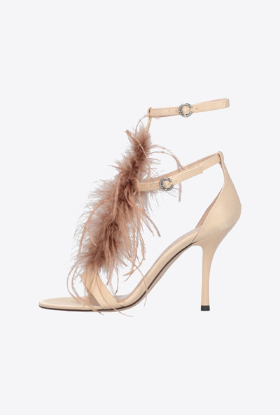 PINKO SANDALS WITH FEATHERS outlook