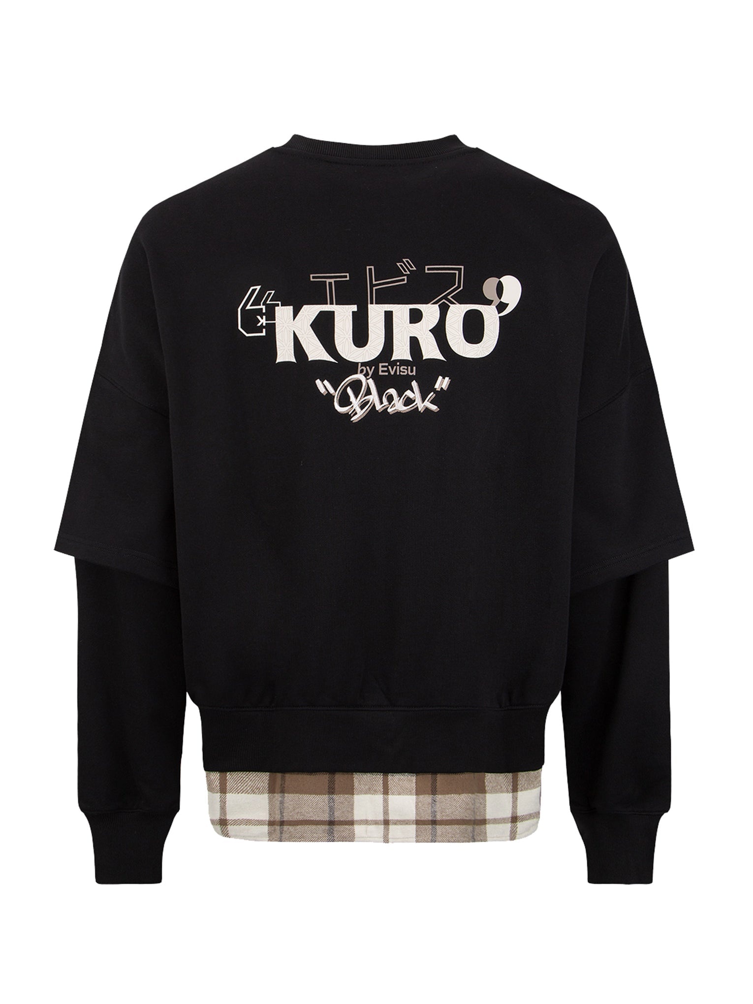 Contrast Hem Mock 2-in-1 Sweatshirt - 11