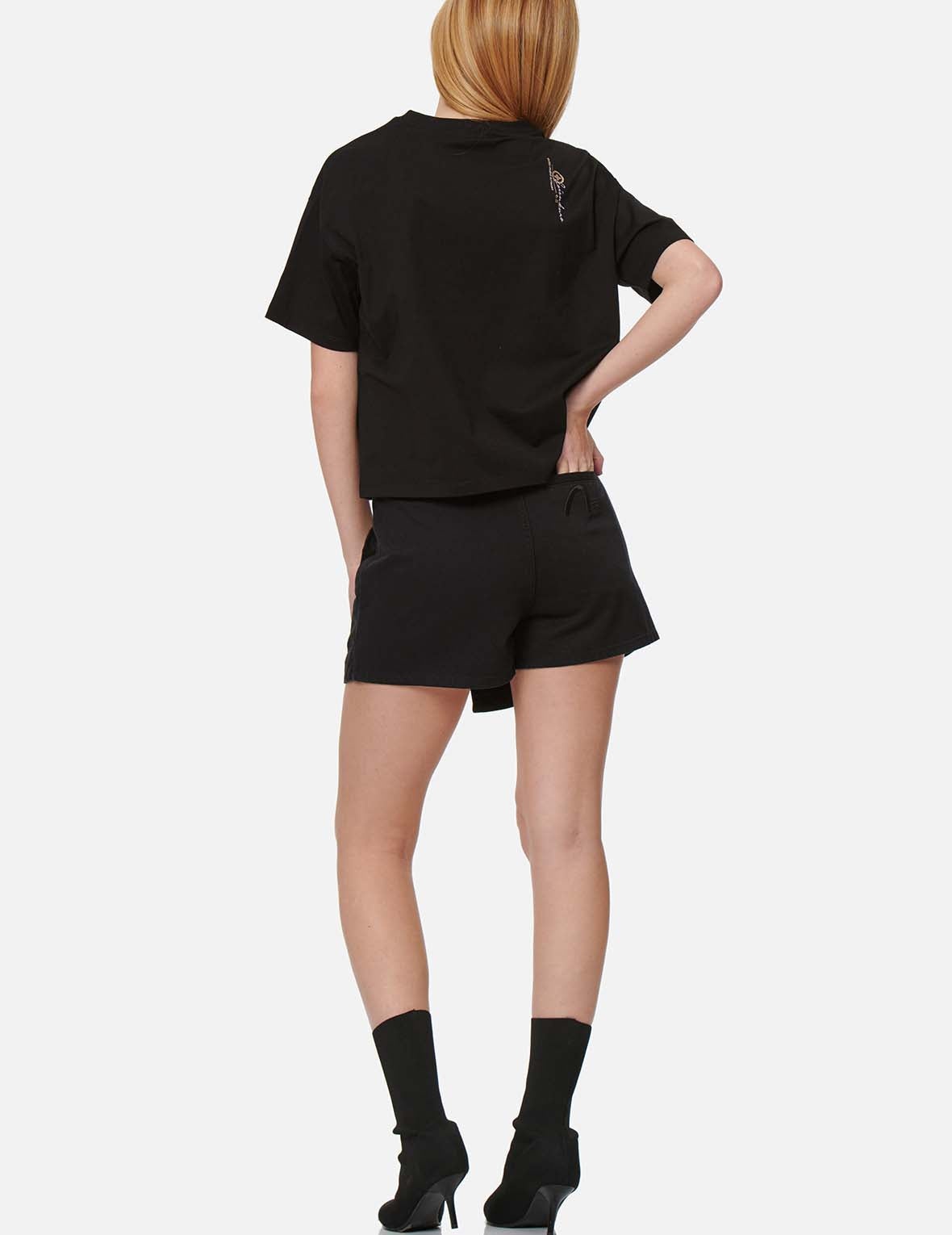 Seagull Embroidery Denim Skort - 6
