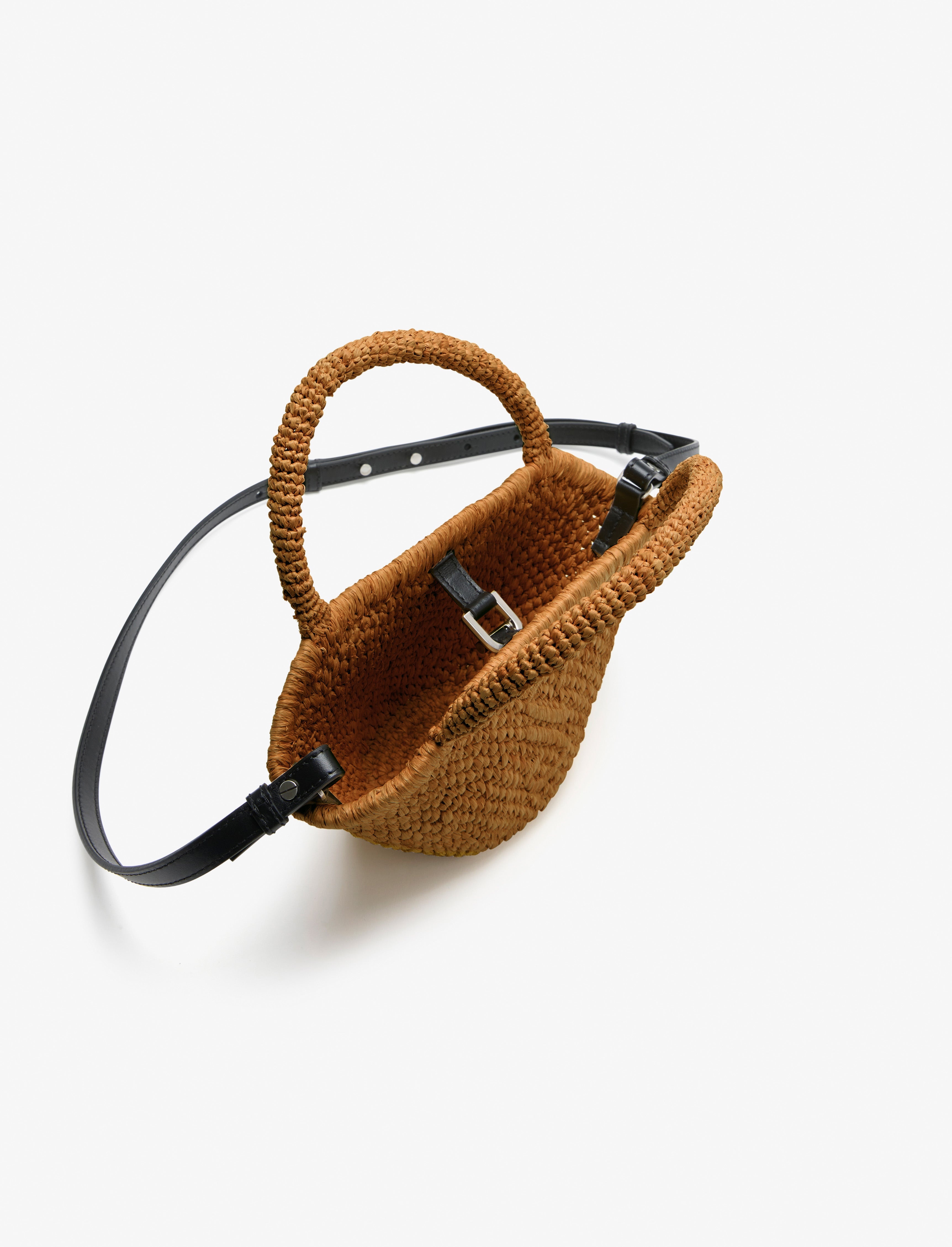 Small Chelsea Tote in Natural Raffia - 5
