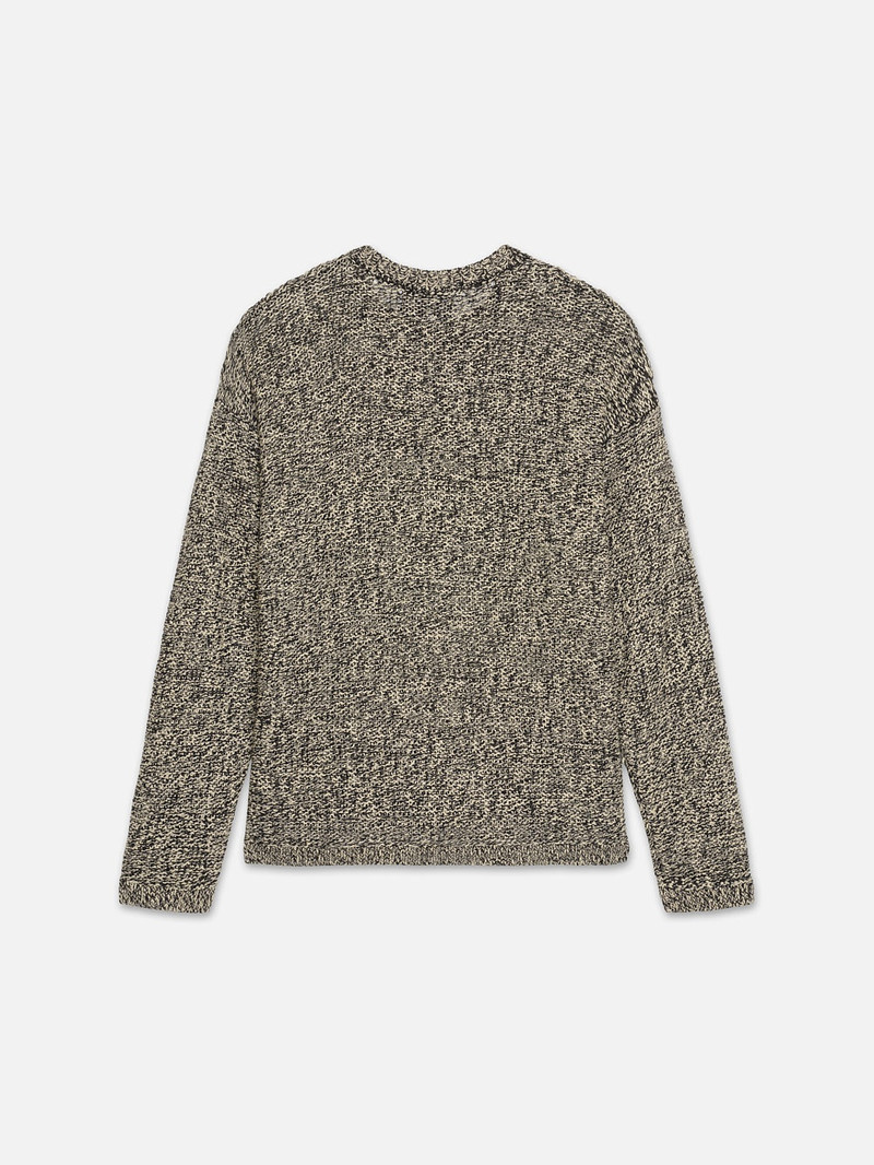 FRAME Linen Marl Sweater in Beige/Melange outlook