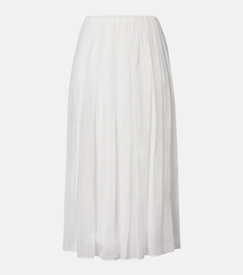 Cotton and tulle midi skirt 1