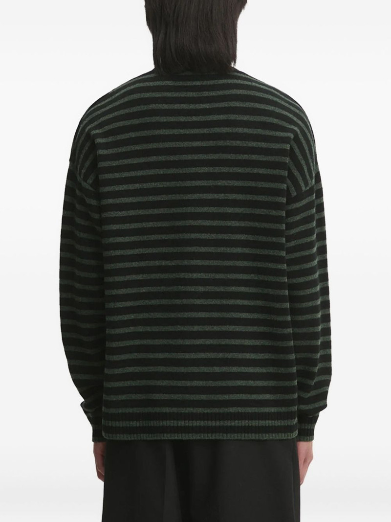striped logo-patch jumper 4