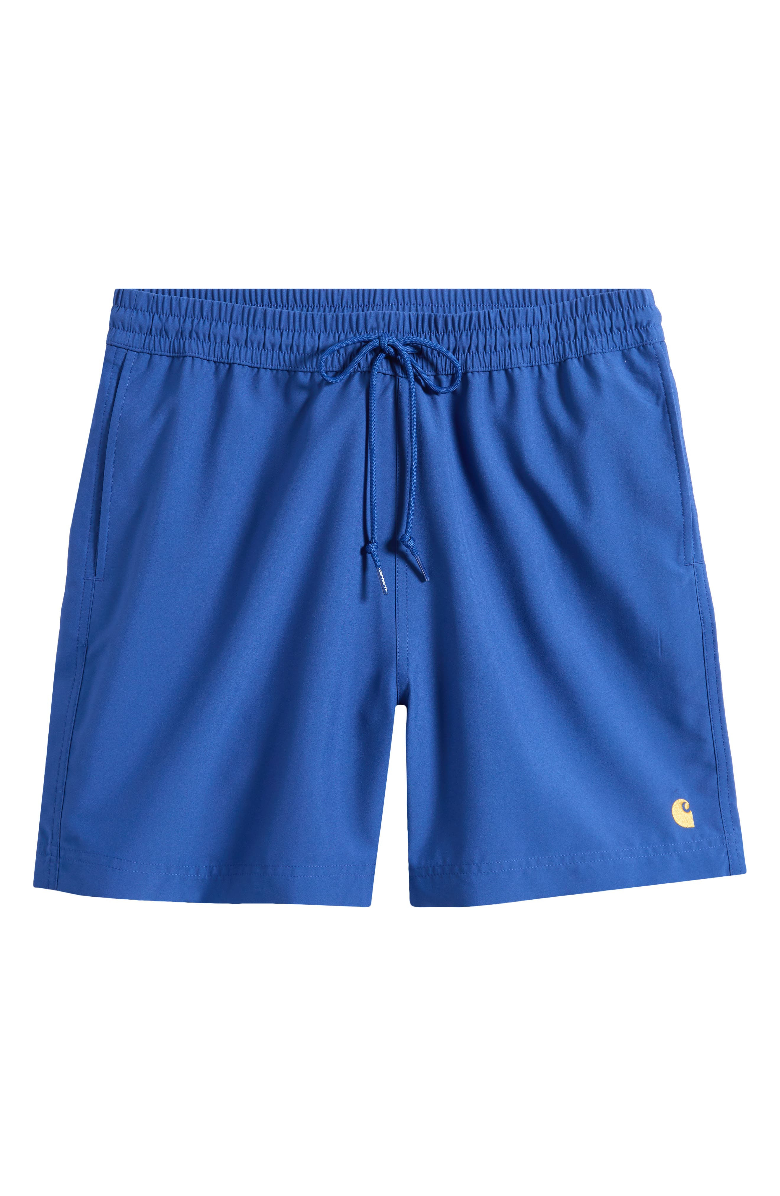 Carhartt Work In Progress Chase Swim Trunks in Wolfsbane /Gold at Nordstrom - 6
