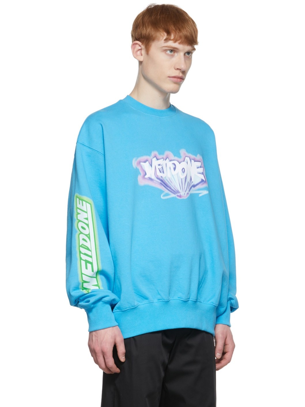 Blue Cotton Sweatshirt - 2