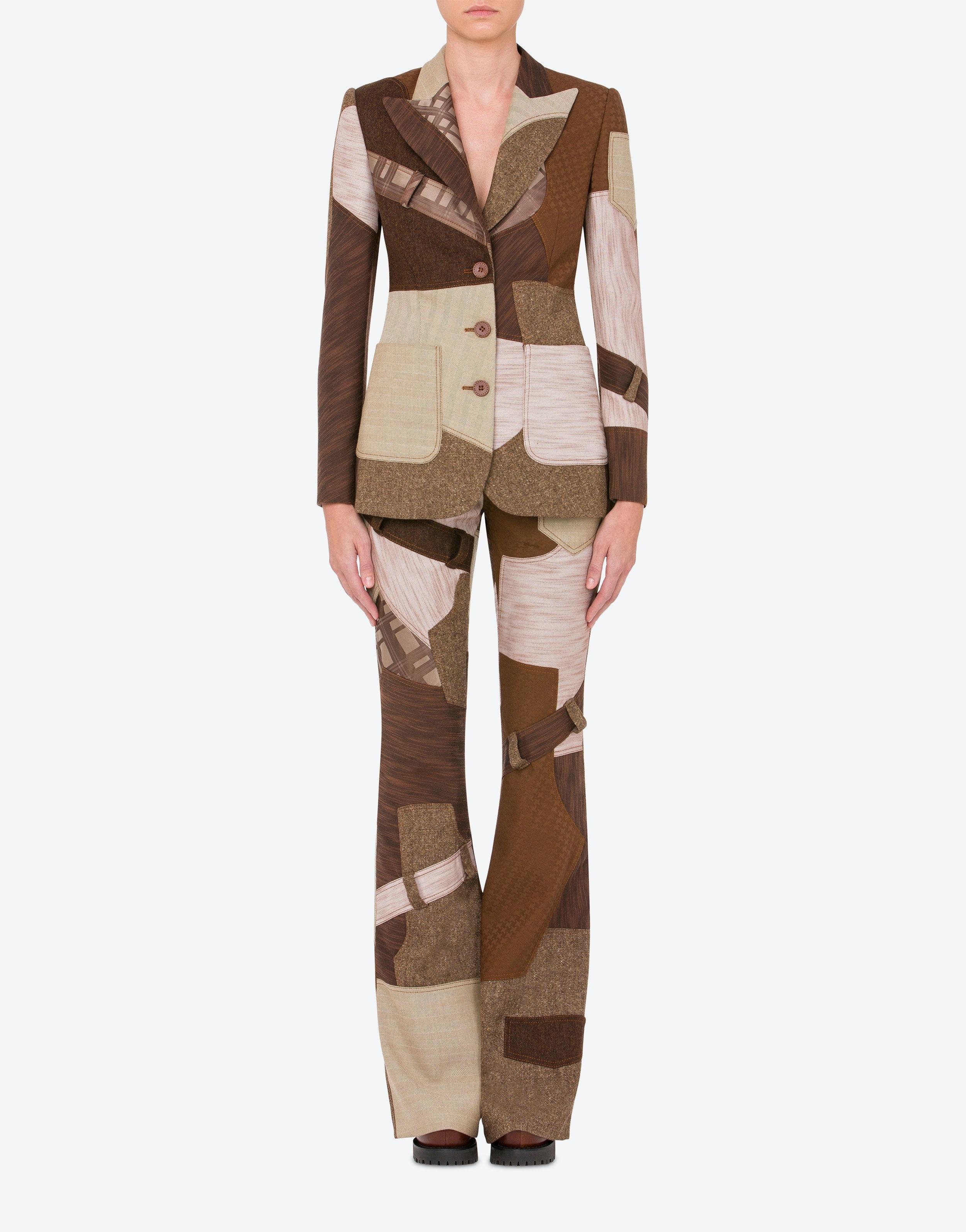PATCHWORK WOOL JACKET - 2