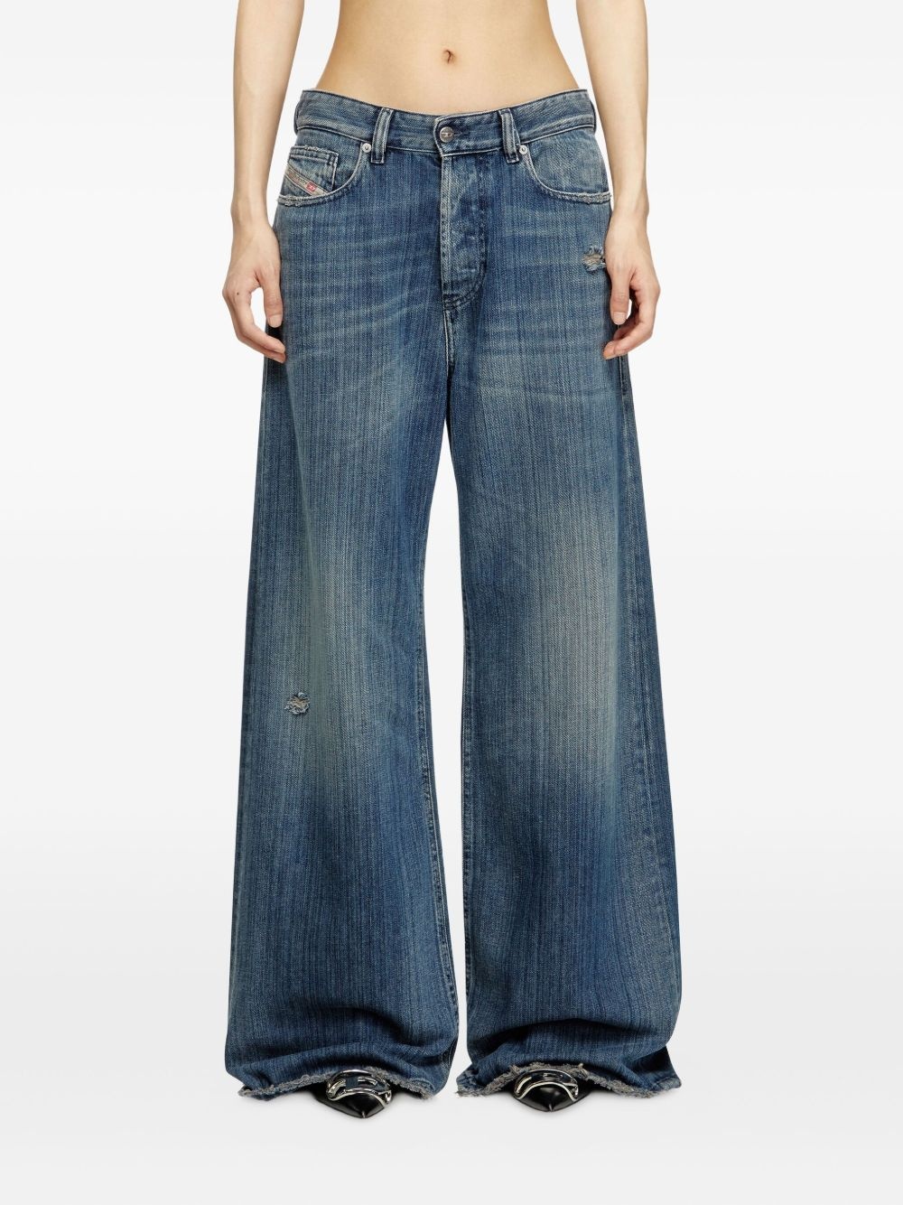 1996 D-Sire wide-leg denim jeans - 3