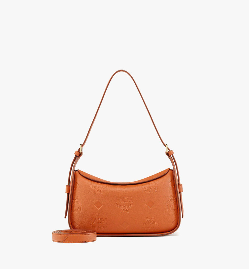 Aren Flap Hobo in Embossed Monogram Leather 1