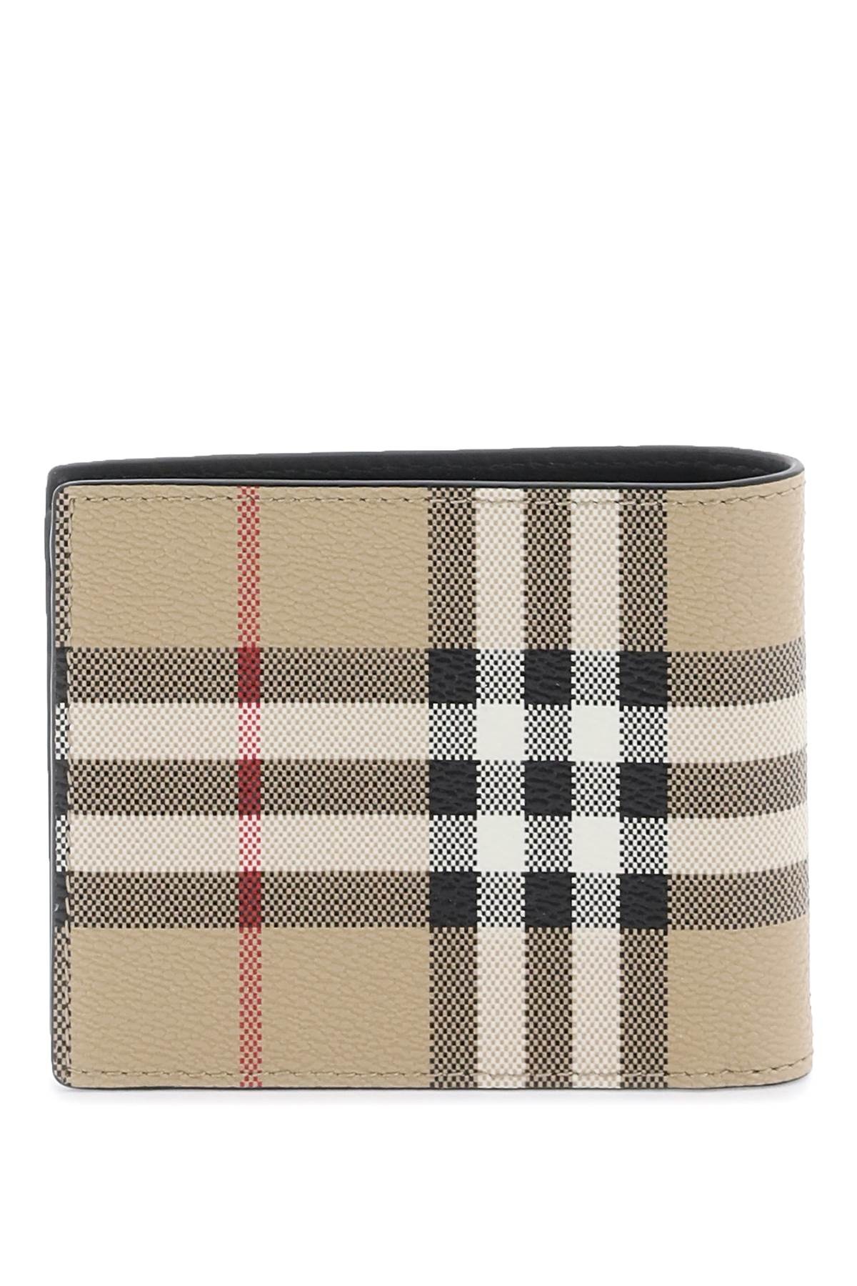 Burberry Bifold Wallet With Check Motif Men - 3