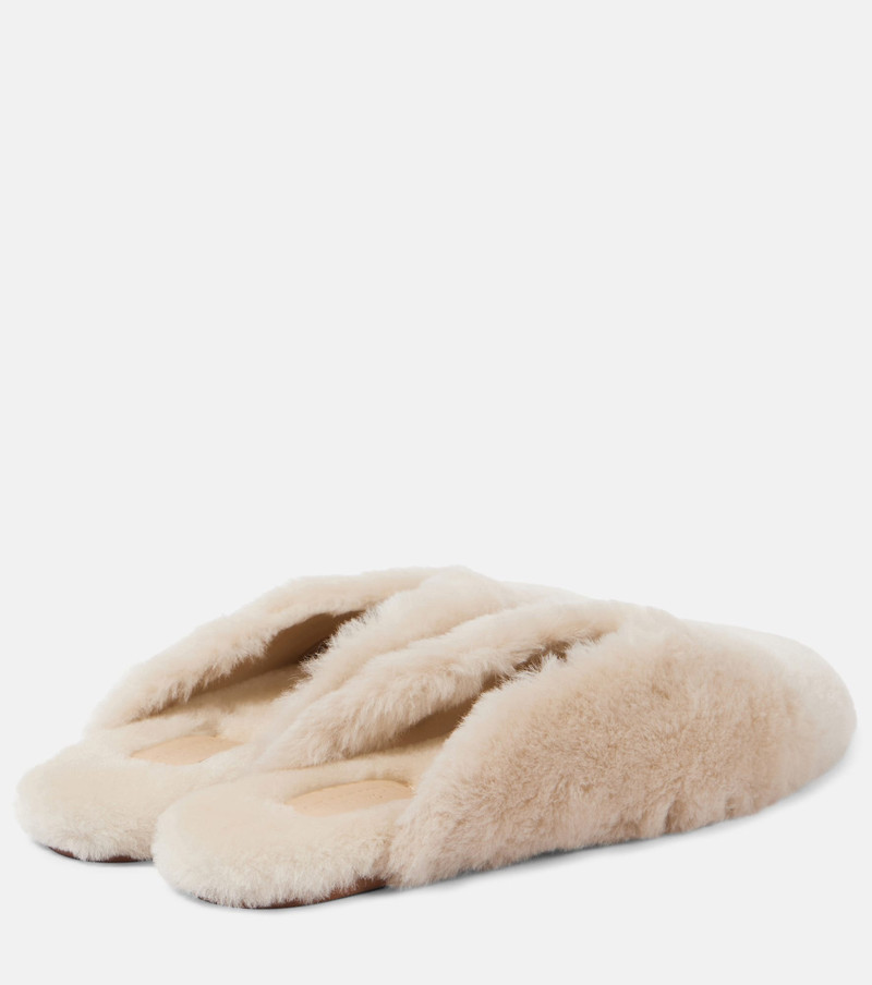 LE MONDE BÉRYL Regency shearling mules outlook