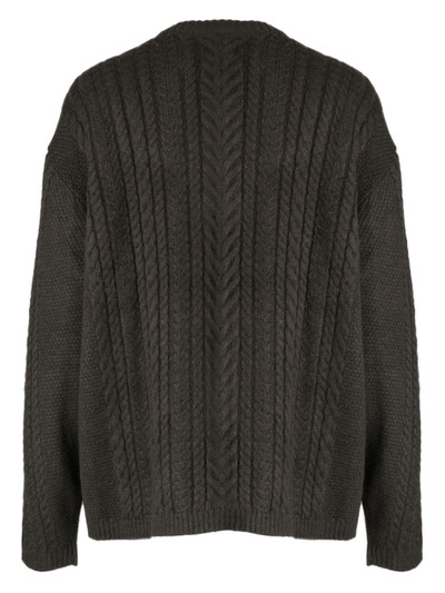 Levi's cable-knit crew-neck jumper outlook