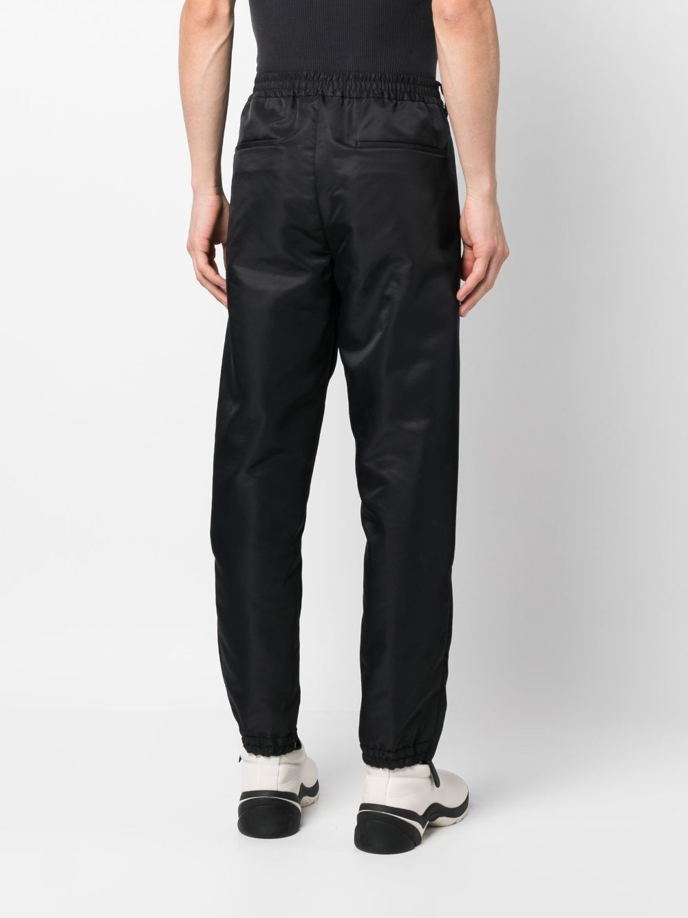 two-tone tapered trousers - 4