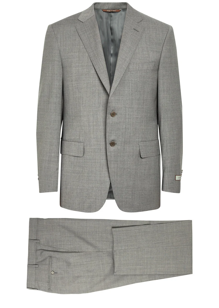 Canali Checked Wool Suit - 1