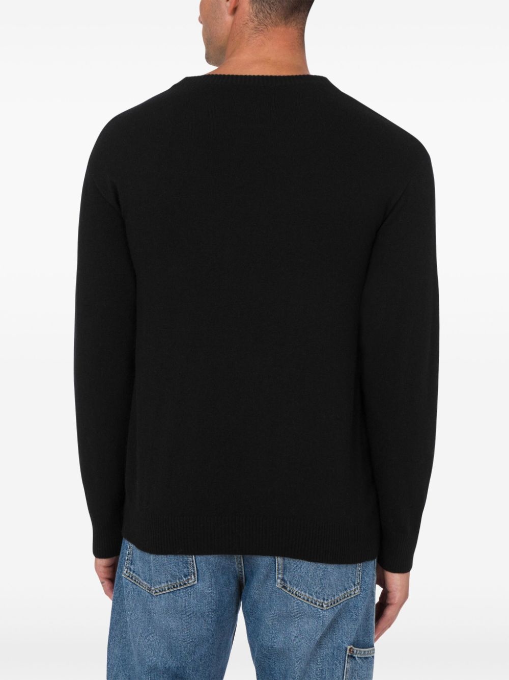 logo-embroidered cardigan - 3