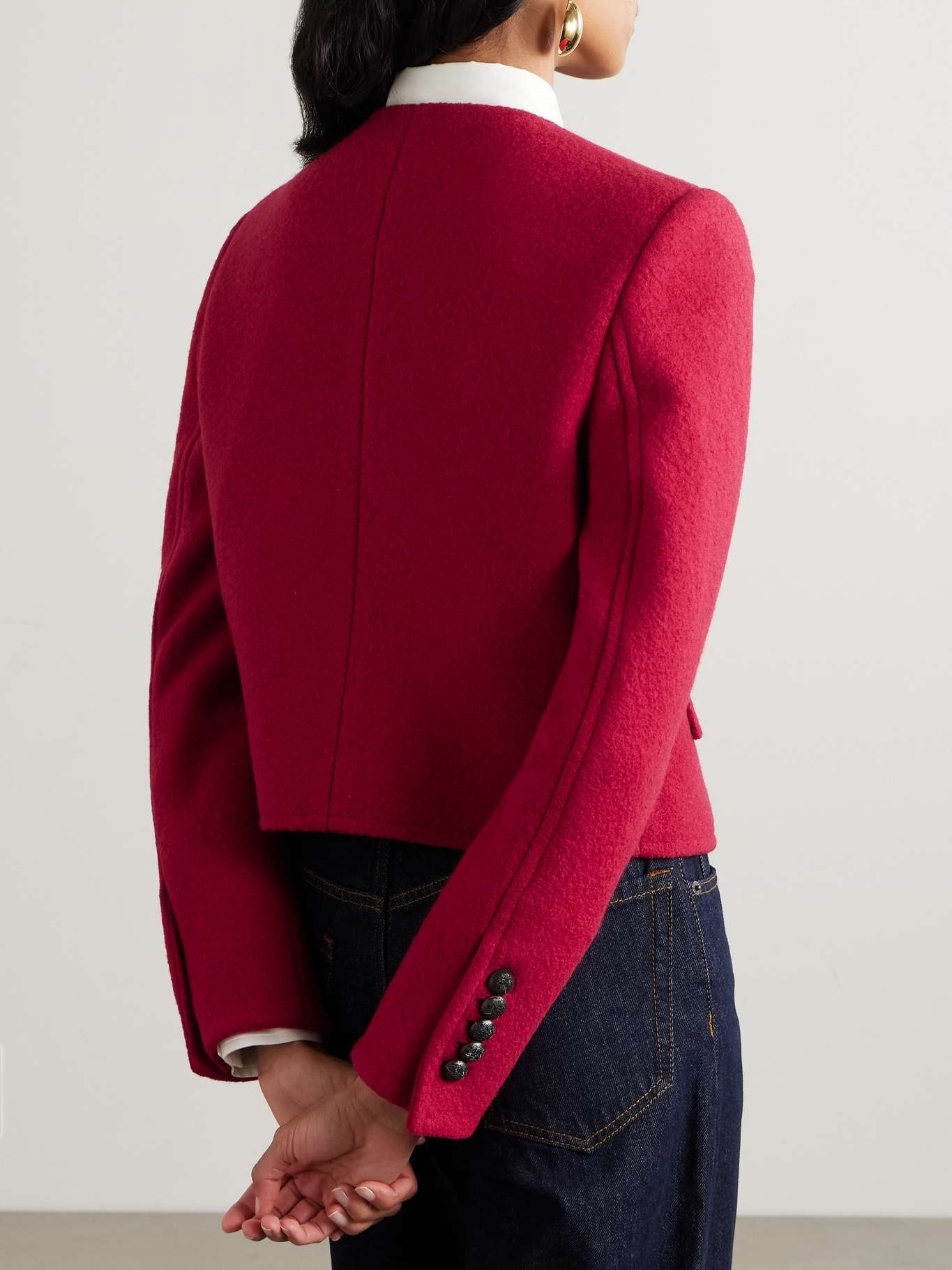 Leslie wool-bouclé jacket - 4