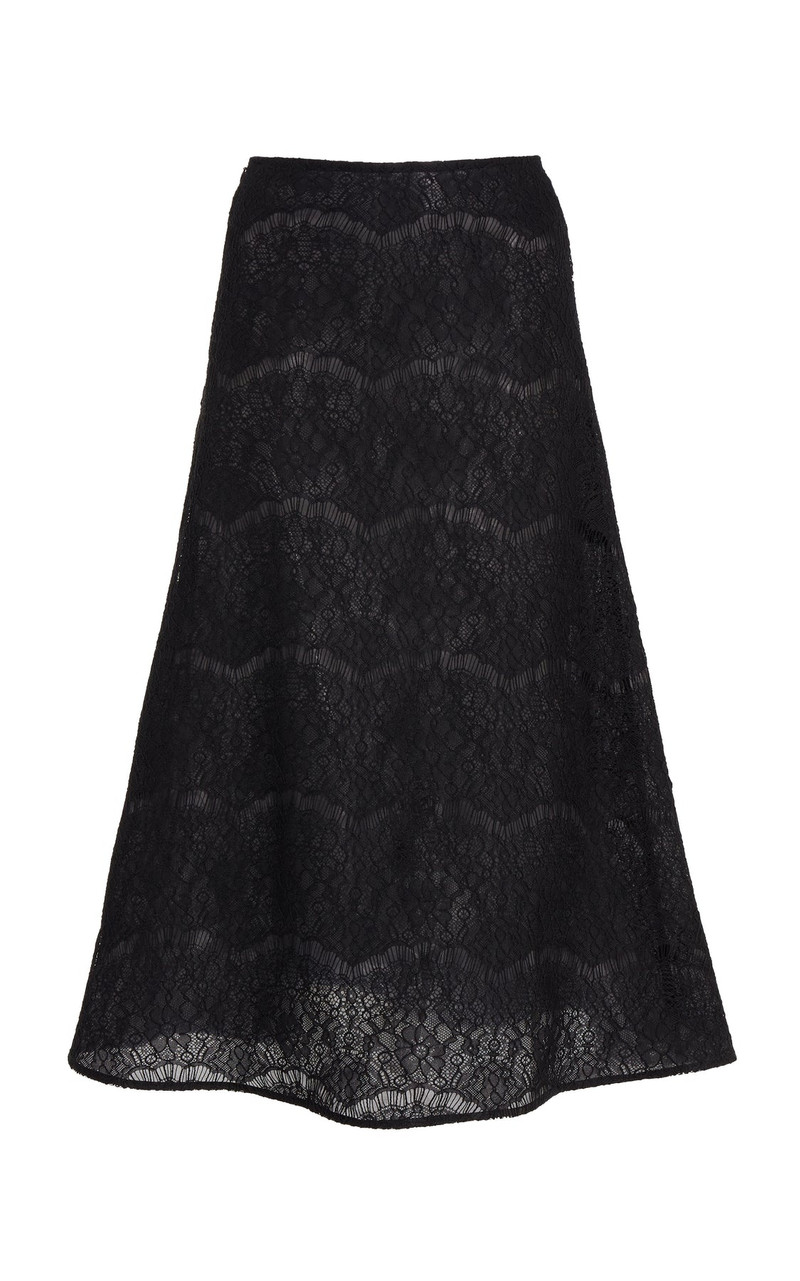 MIDI LACE SKIRT BLACK 7