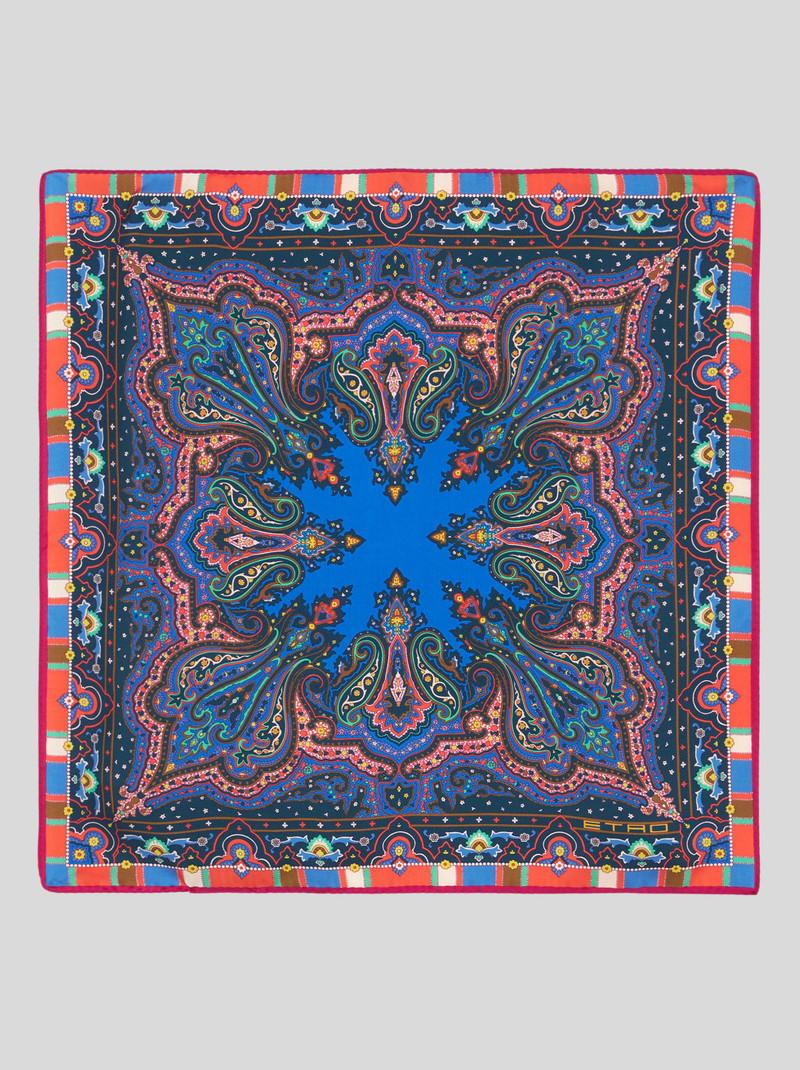 PAISLEY PRINT POCKET SQUARE 1