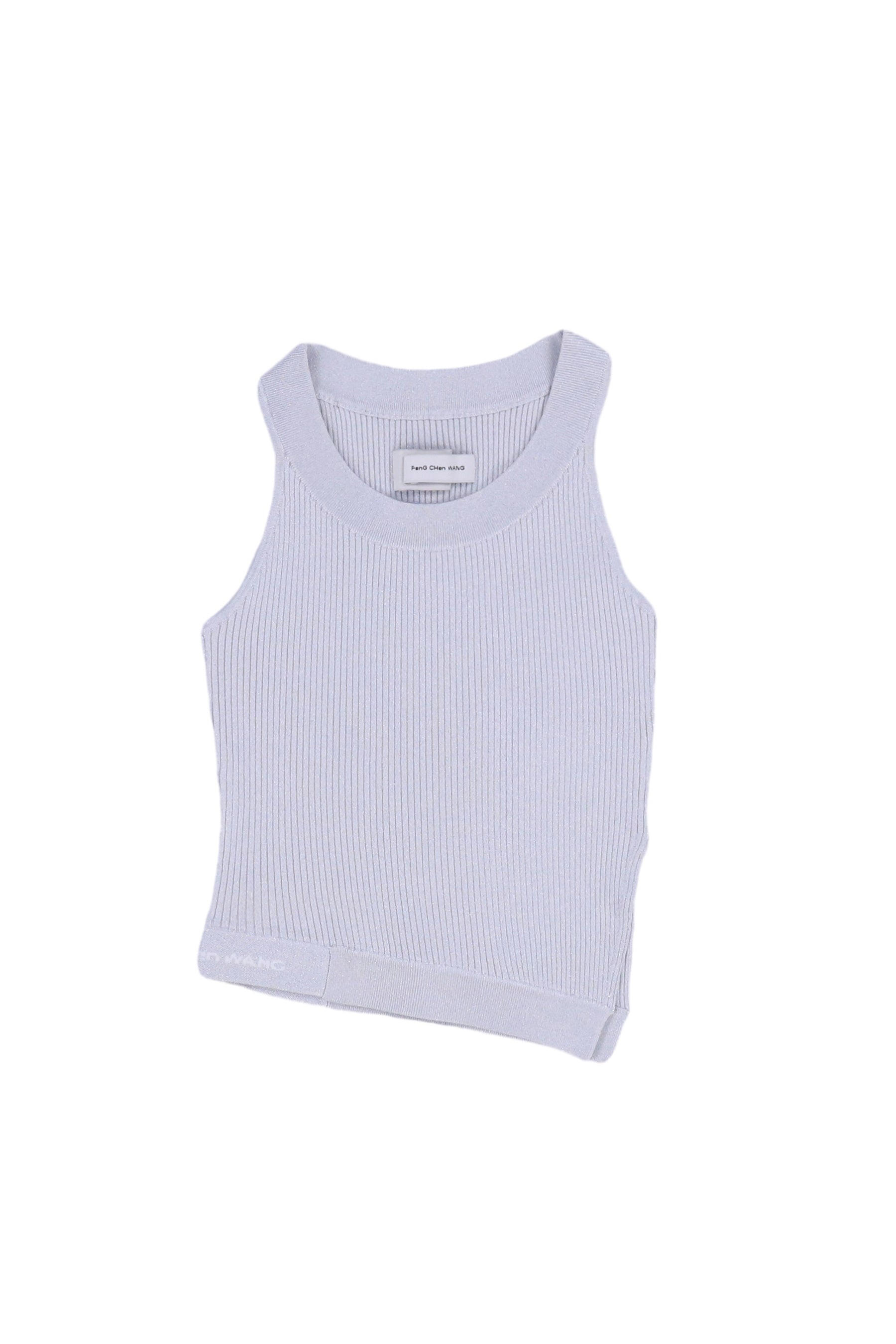 KNITTED TANK TOP / SIL - 1