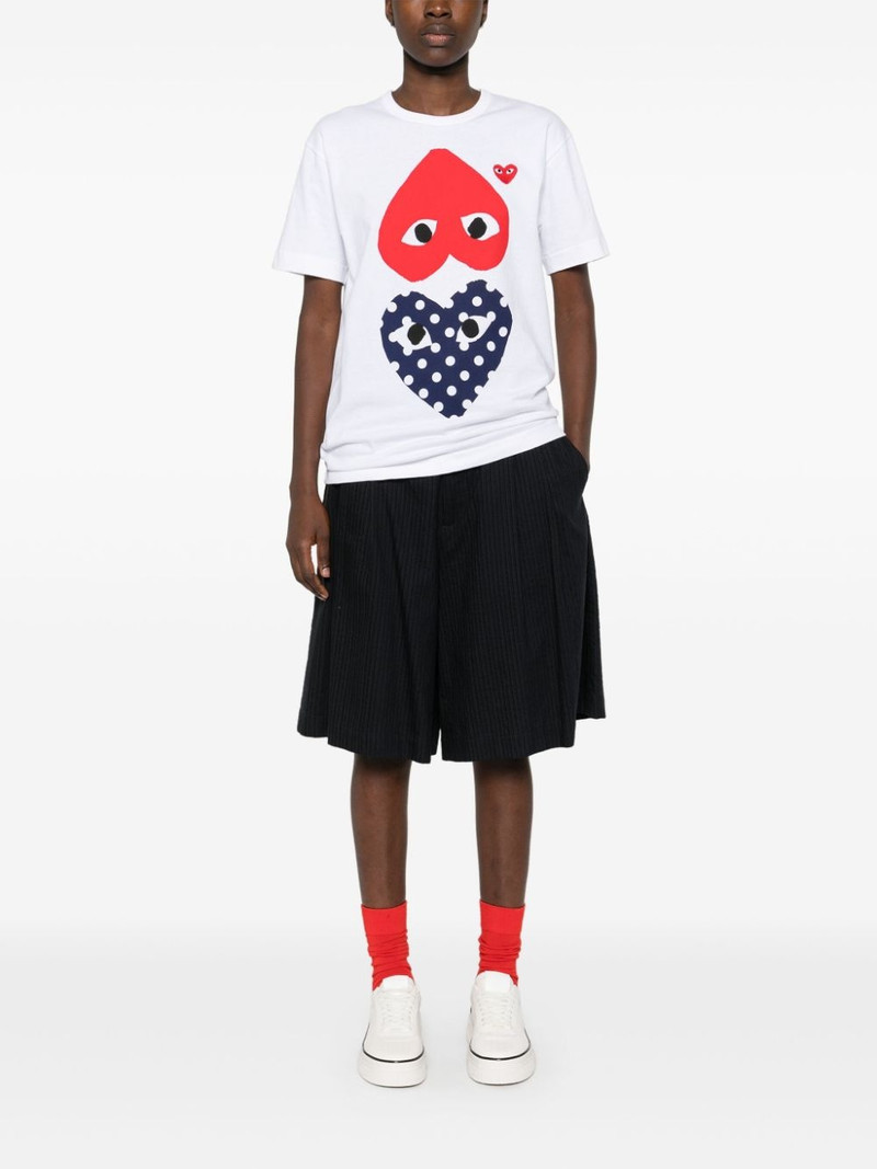 Comme des Garçons PLAY heart-print cotton T-shirt outlook