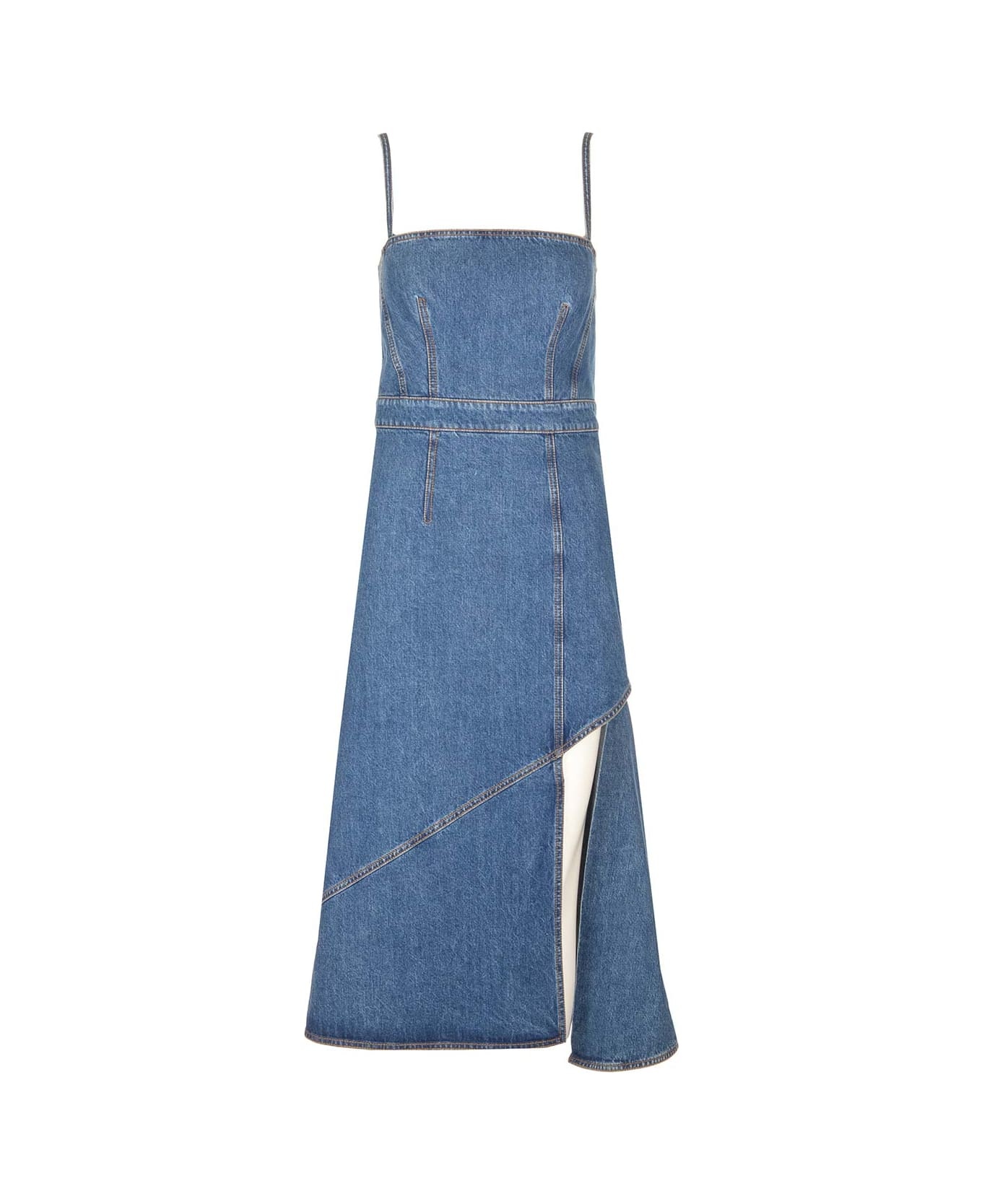 Organic Denim Sheath Dress - 1