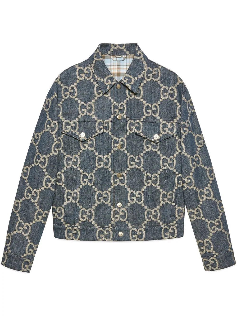 interlocking G pattern denim jacket - 1