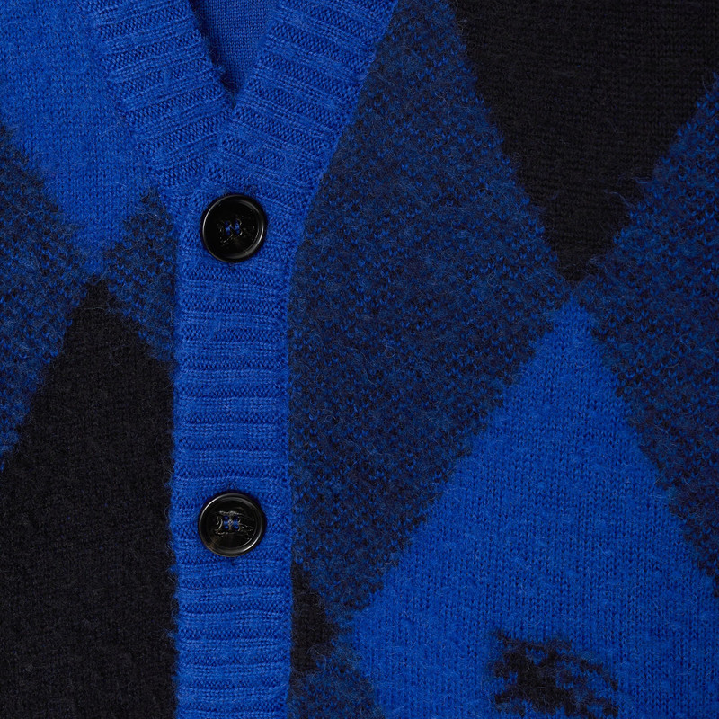 Argyle Wool Cardigan 6