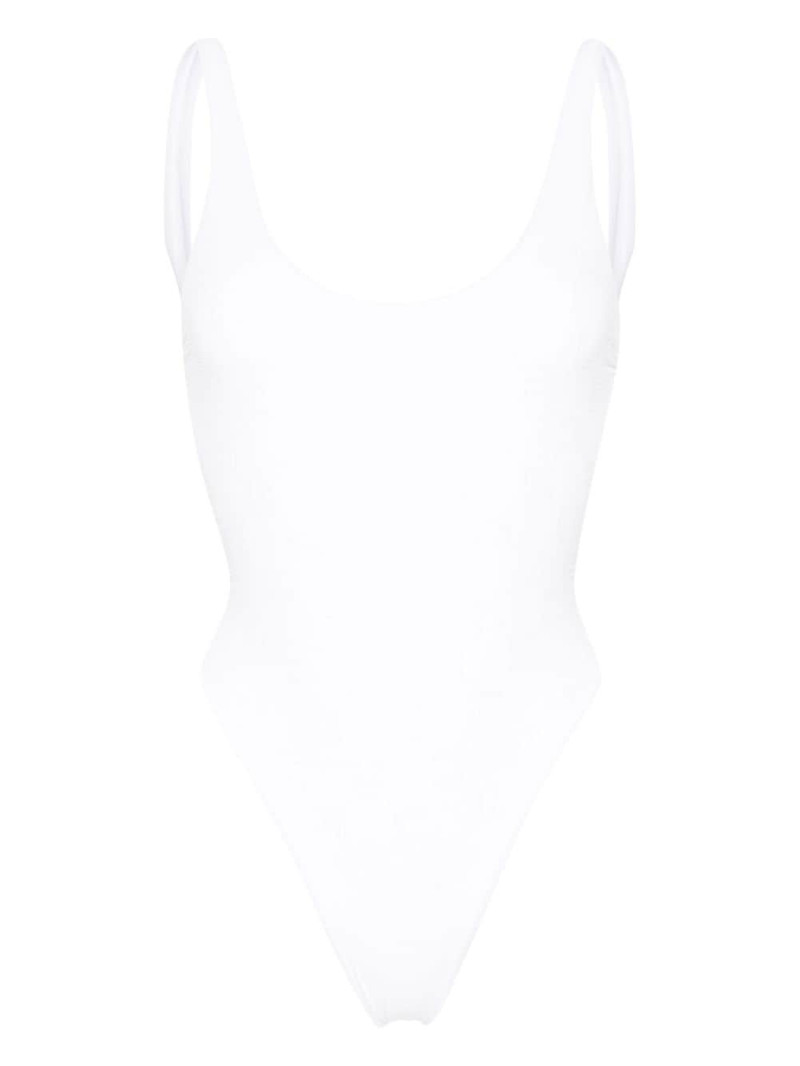 rhinestone-embellished monogram swimsuit 1