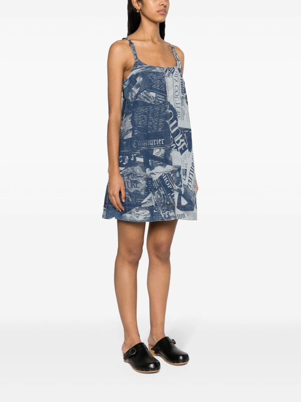 Magazine denim minidress - 3