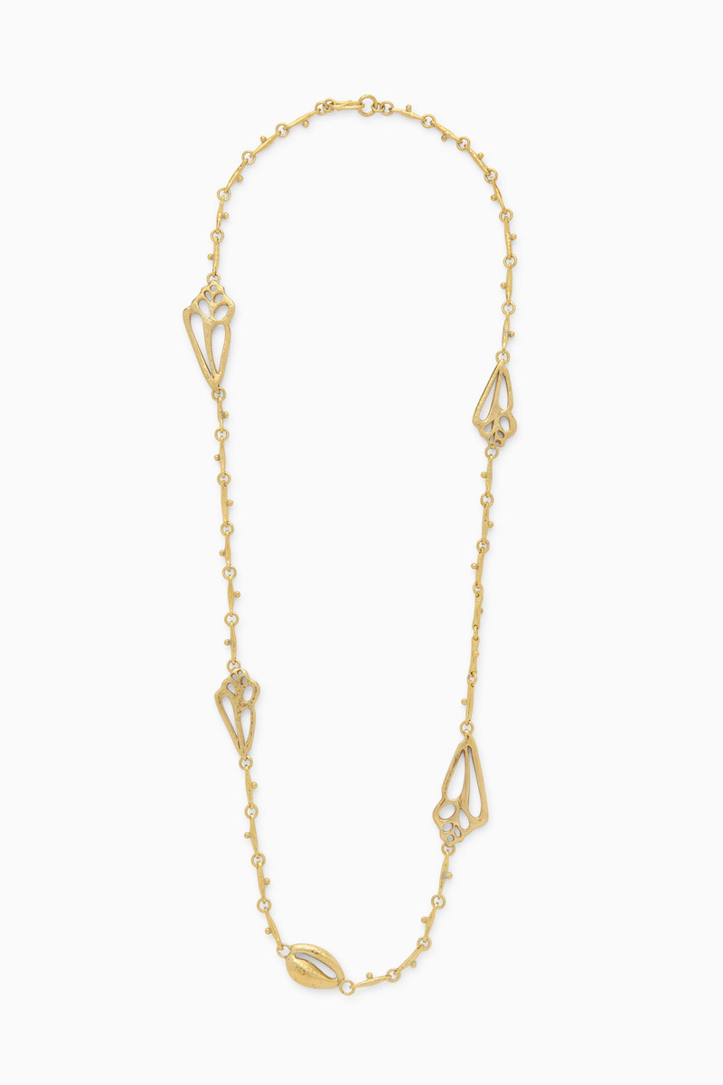 Shell Charm Long Necklace 1