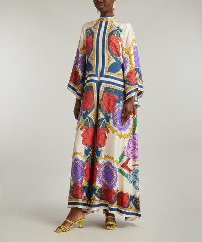 La DoubleJ Magnifico Taormina Placée Silk Dress outlook