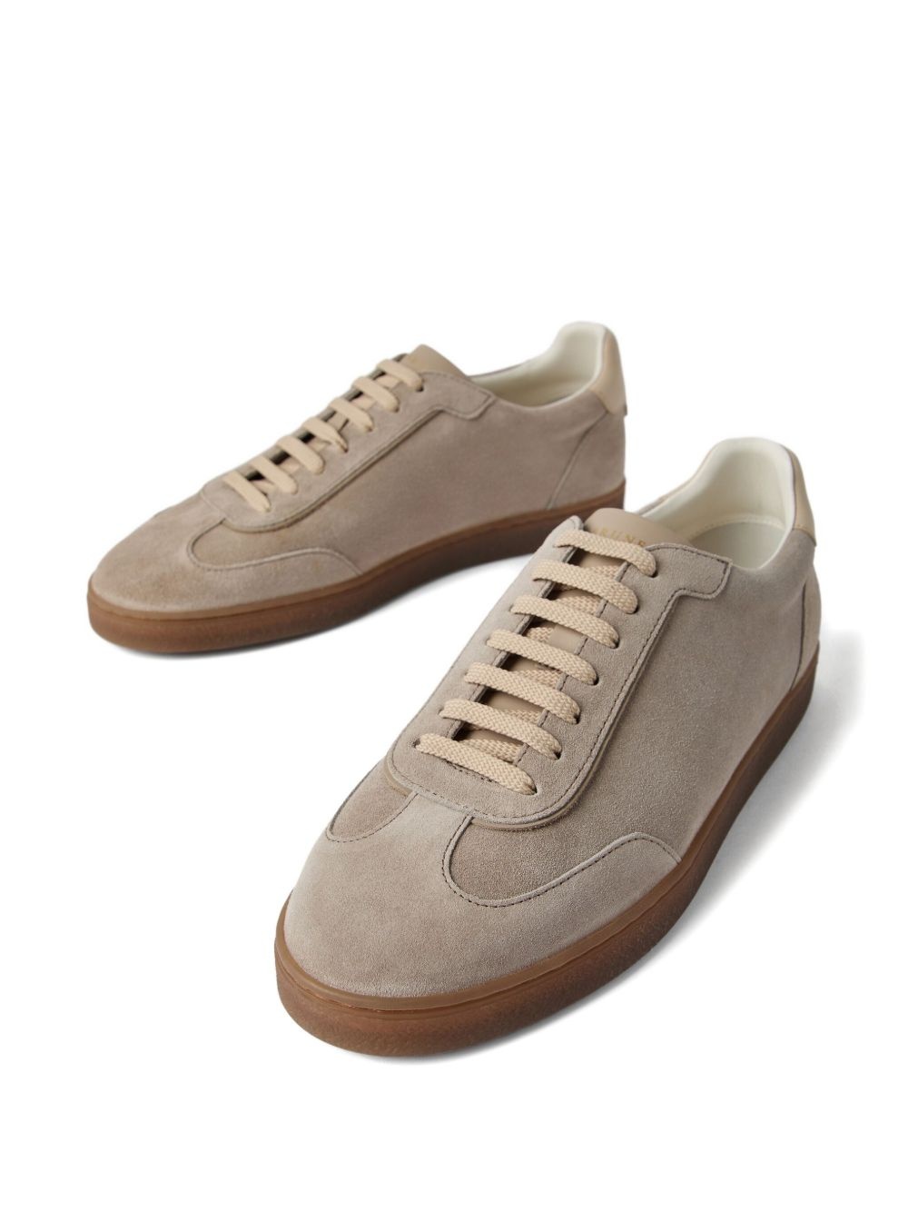 suede low-top sneakers - 4