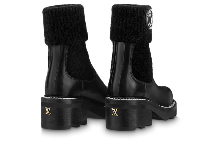 (WMNS) LOUIS VUITTON LV Beaubourg Ankle Boots 'Black' 1AABU1 - 4