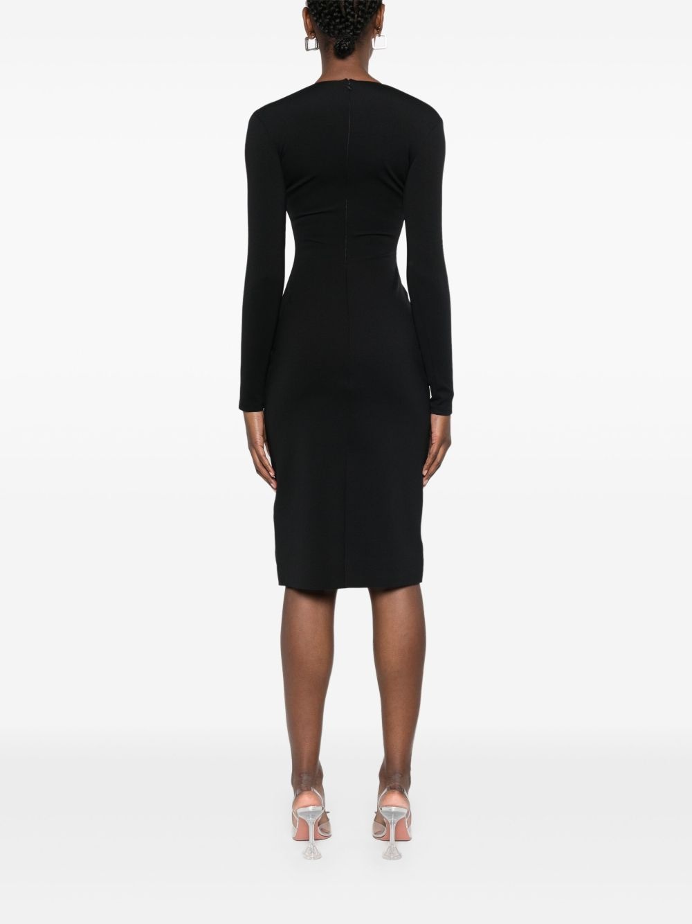 double-layer midi dress - 4