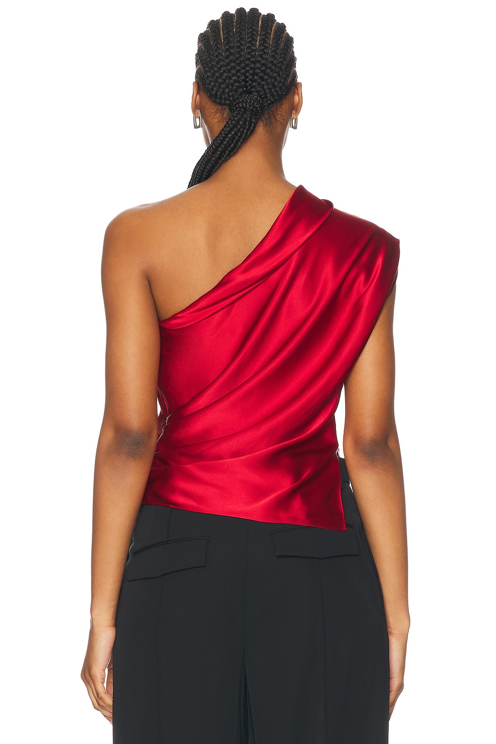 Asymmetrical Lapel Top - 4