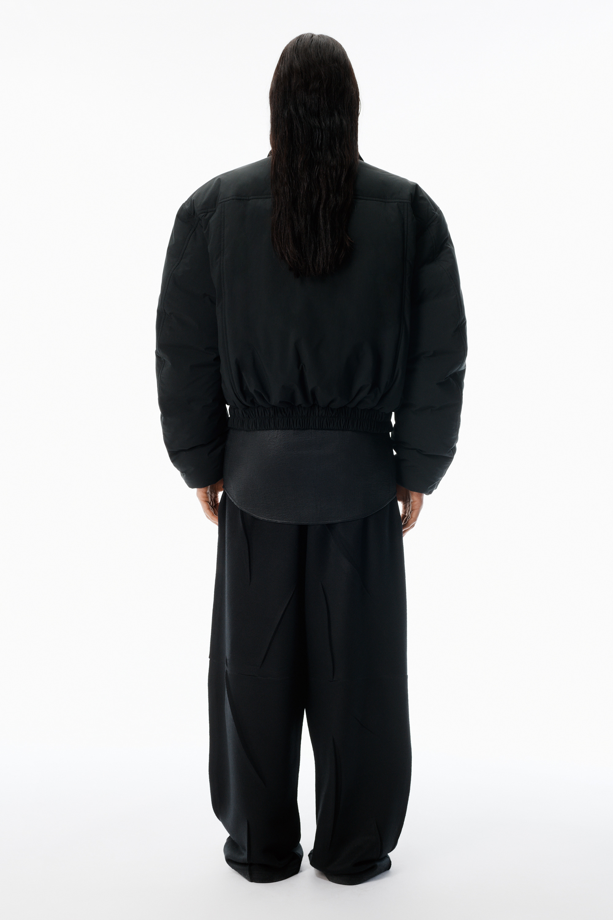 Black Essential Puffer Jacket - 4