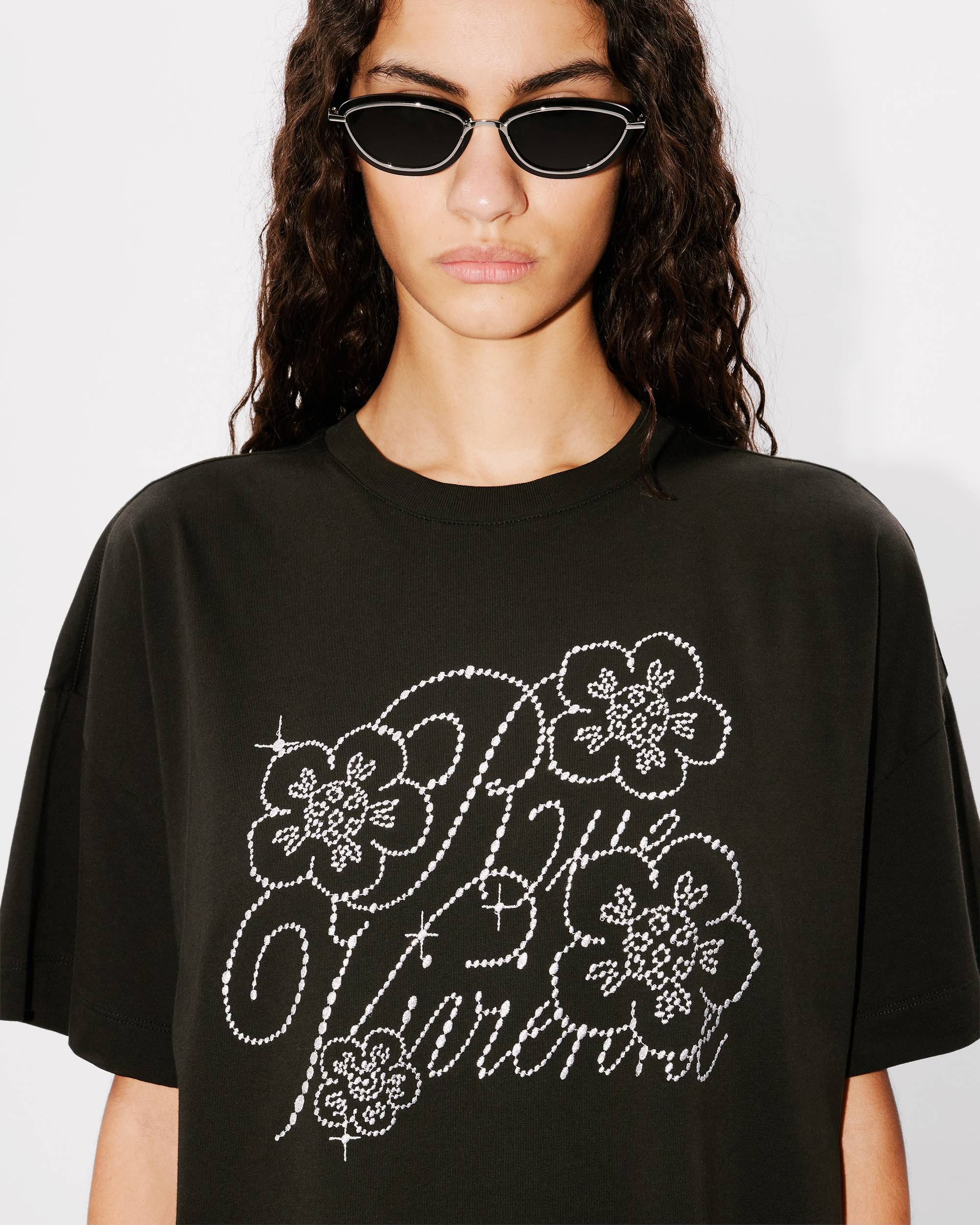 'KENZO Constellation' embroidered T-shirt dress - 6
