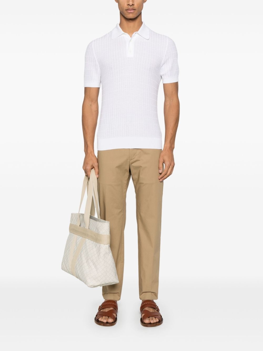 knitted polo shirt - 2