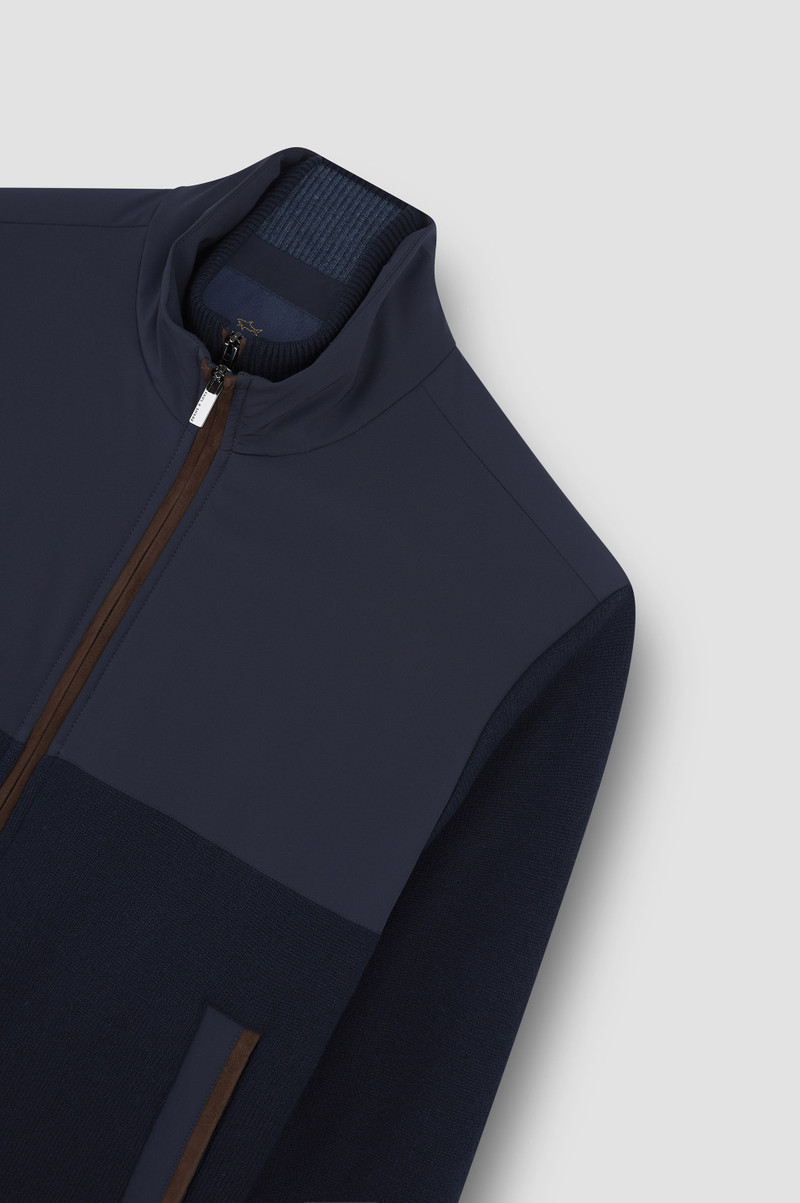 HYBRID JACKET IN WOOL AND CASHMERE WITH SUEDE AND TYPHOON® RE-4X4 STRETCH DETAILS 6