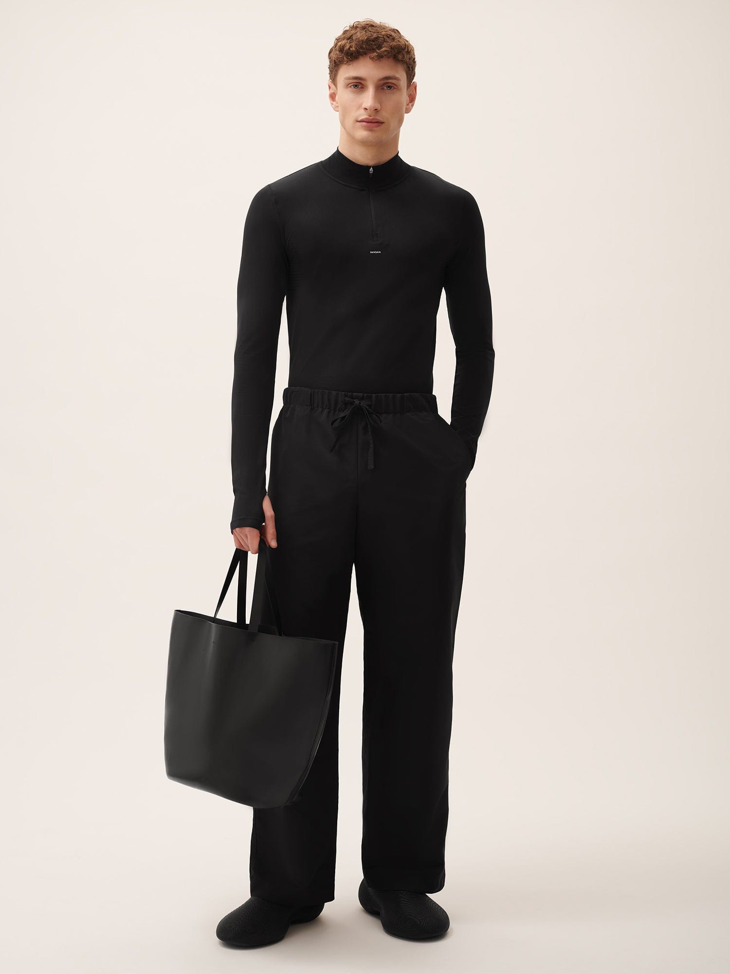 Men's (gaia)PLNT Nylon Straight Leg Track Pants - Black - 2