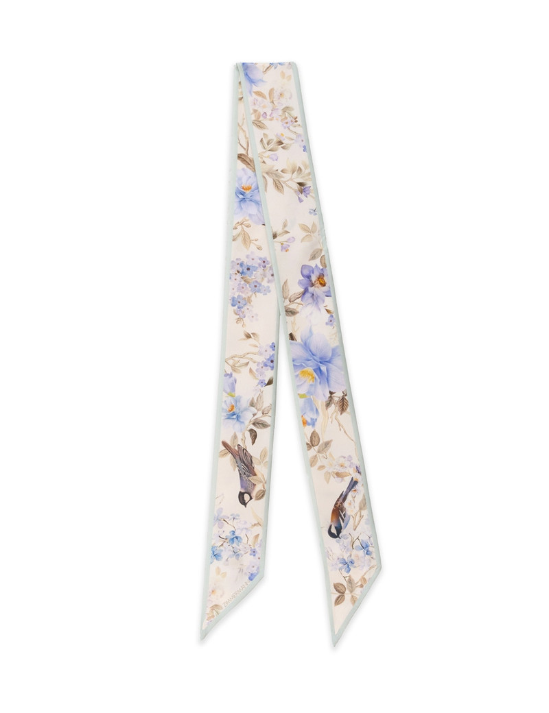 PRINTED SILK RIBBON SCARF 3