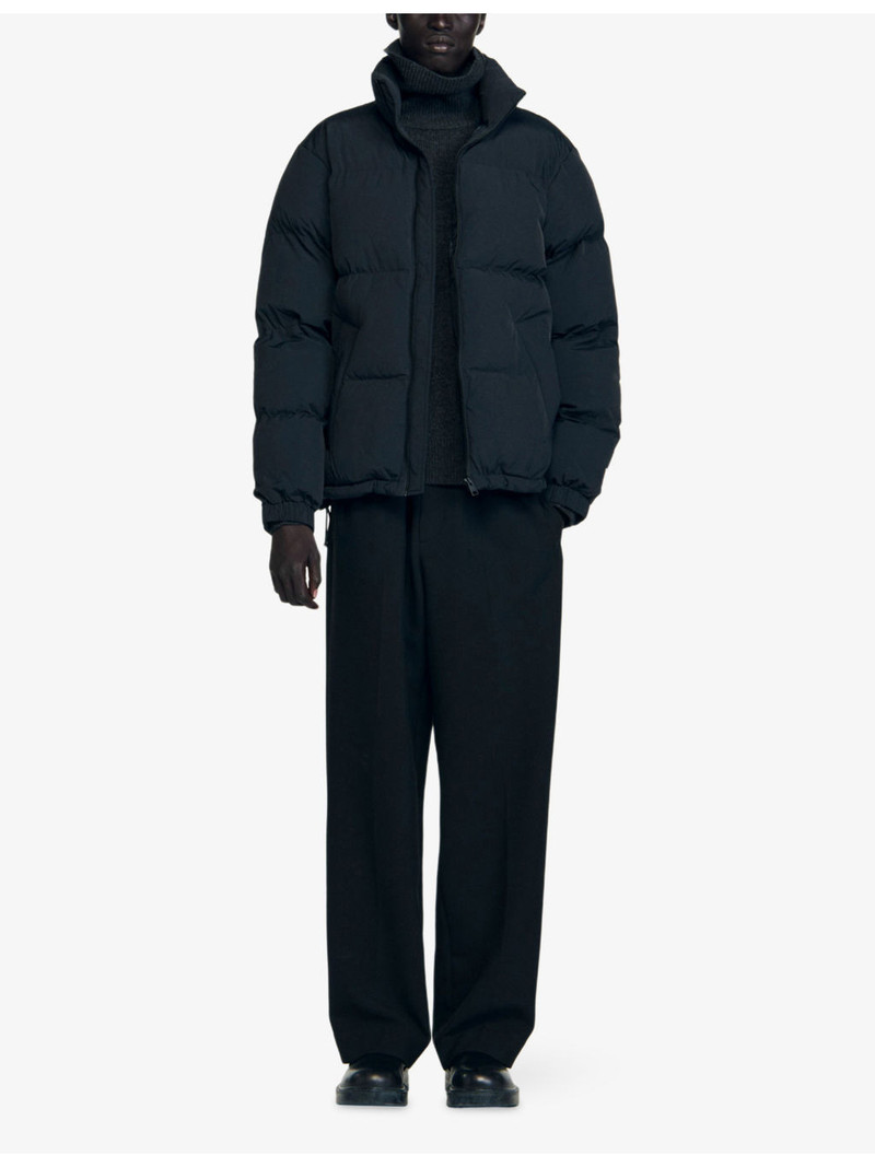 Sandro High-Neck Side-Pocket Puffer Jacket outlook
