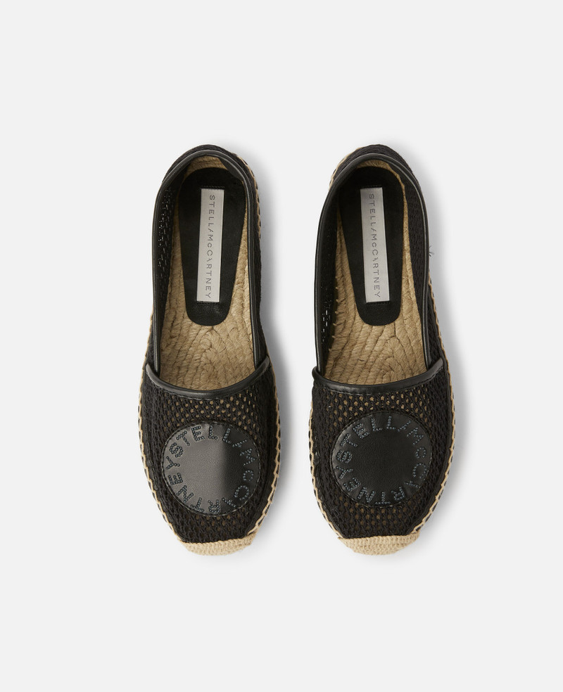 Selene Woven Mesh Logo Espadrilles 4