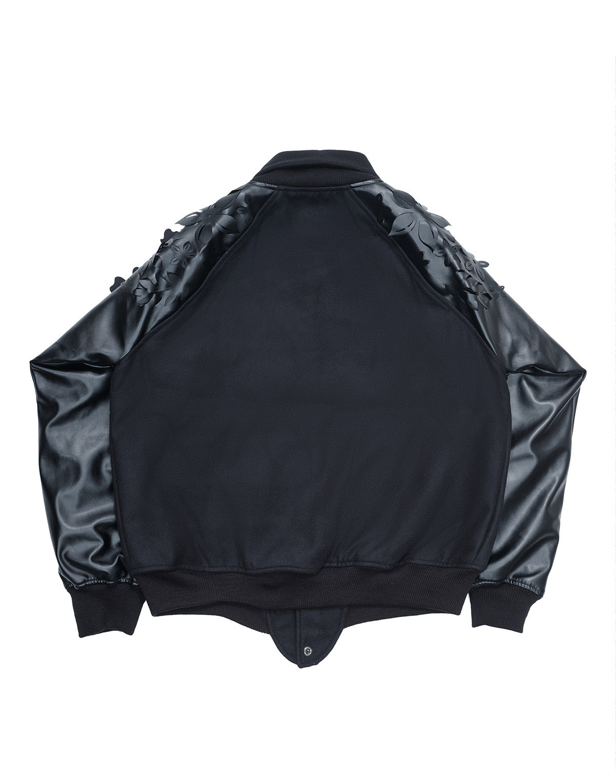 Laser-Cut Flower Varsity Jacket - 2