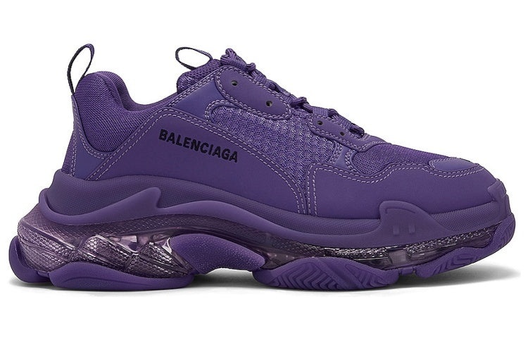 Balenciaga Triple S Clear Sole 'Deep Purple 541624W2GA16910 - 2