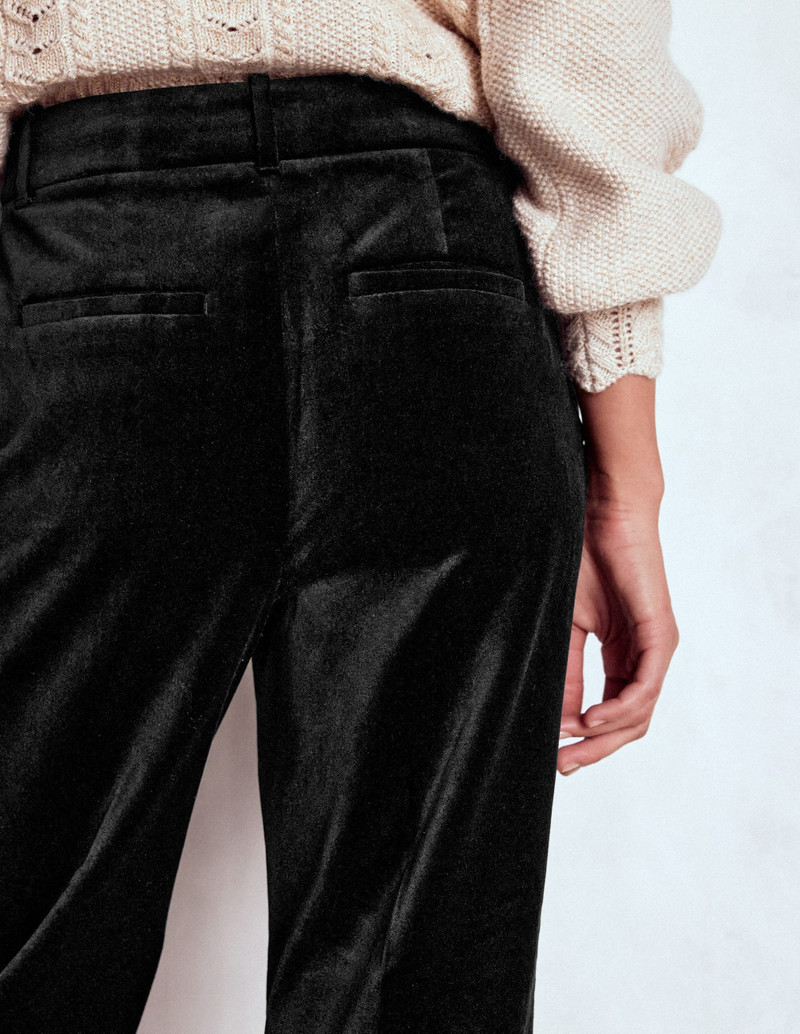 Canonbury Velvet Pants-Black 3