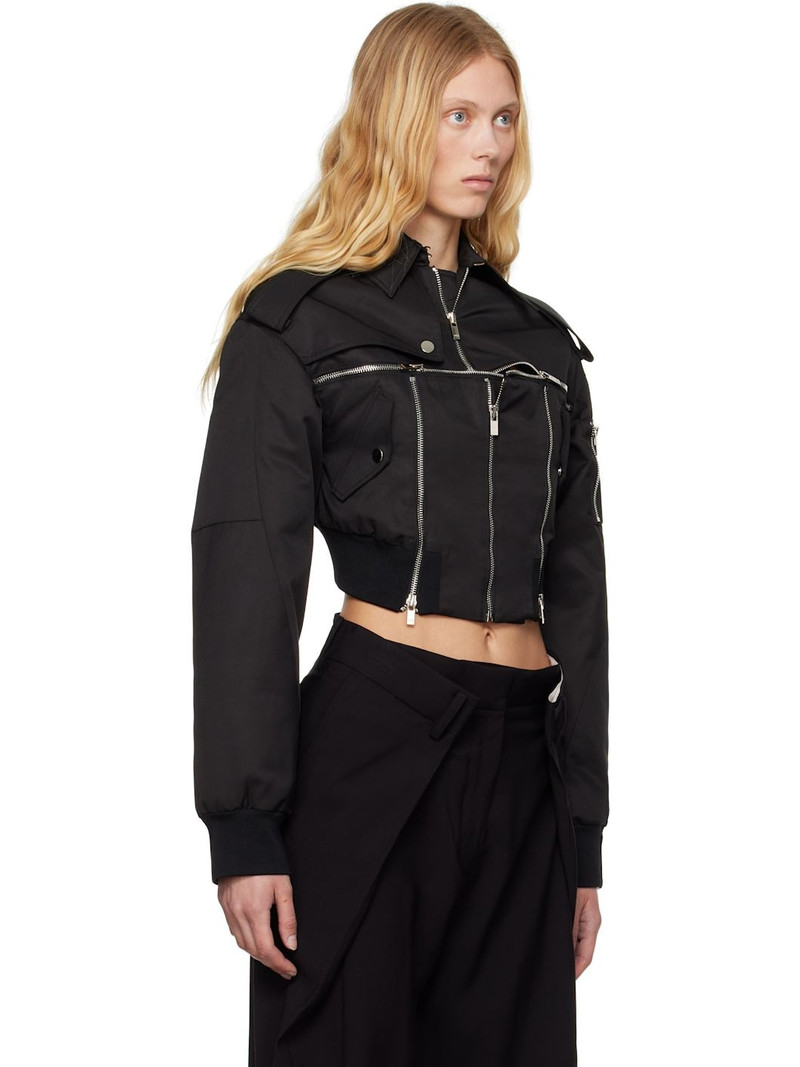Black Broken Harrington Jacket 2