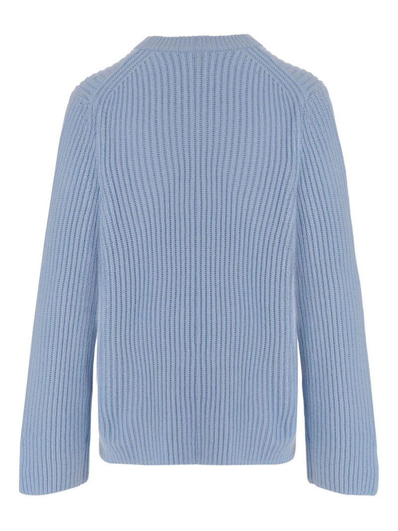 Allude ribbed crewneck sweater outlook