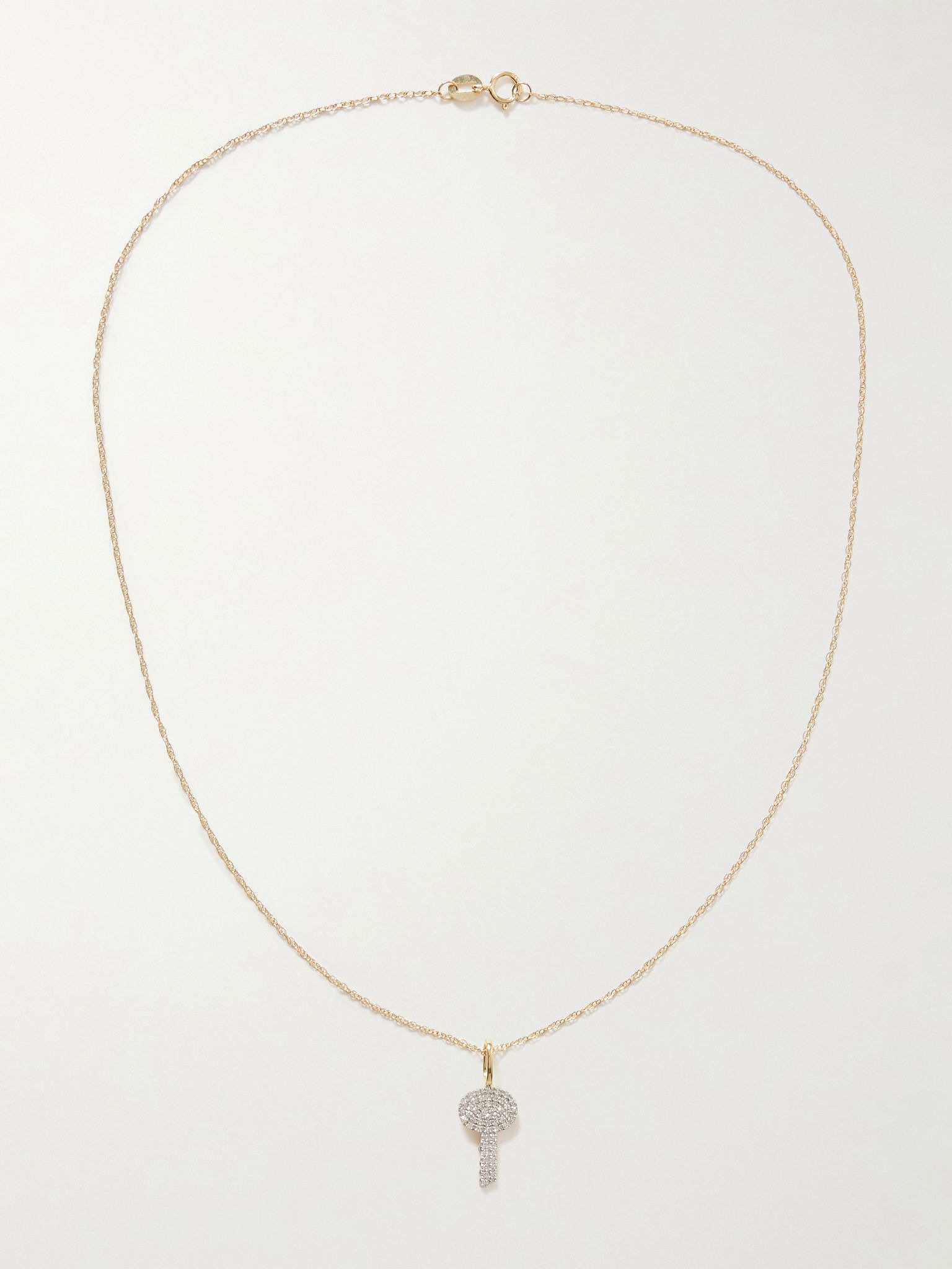 Sweet Home 14-karat gold diamond necklace Gold - 4