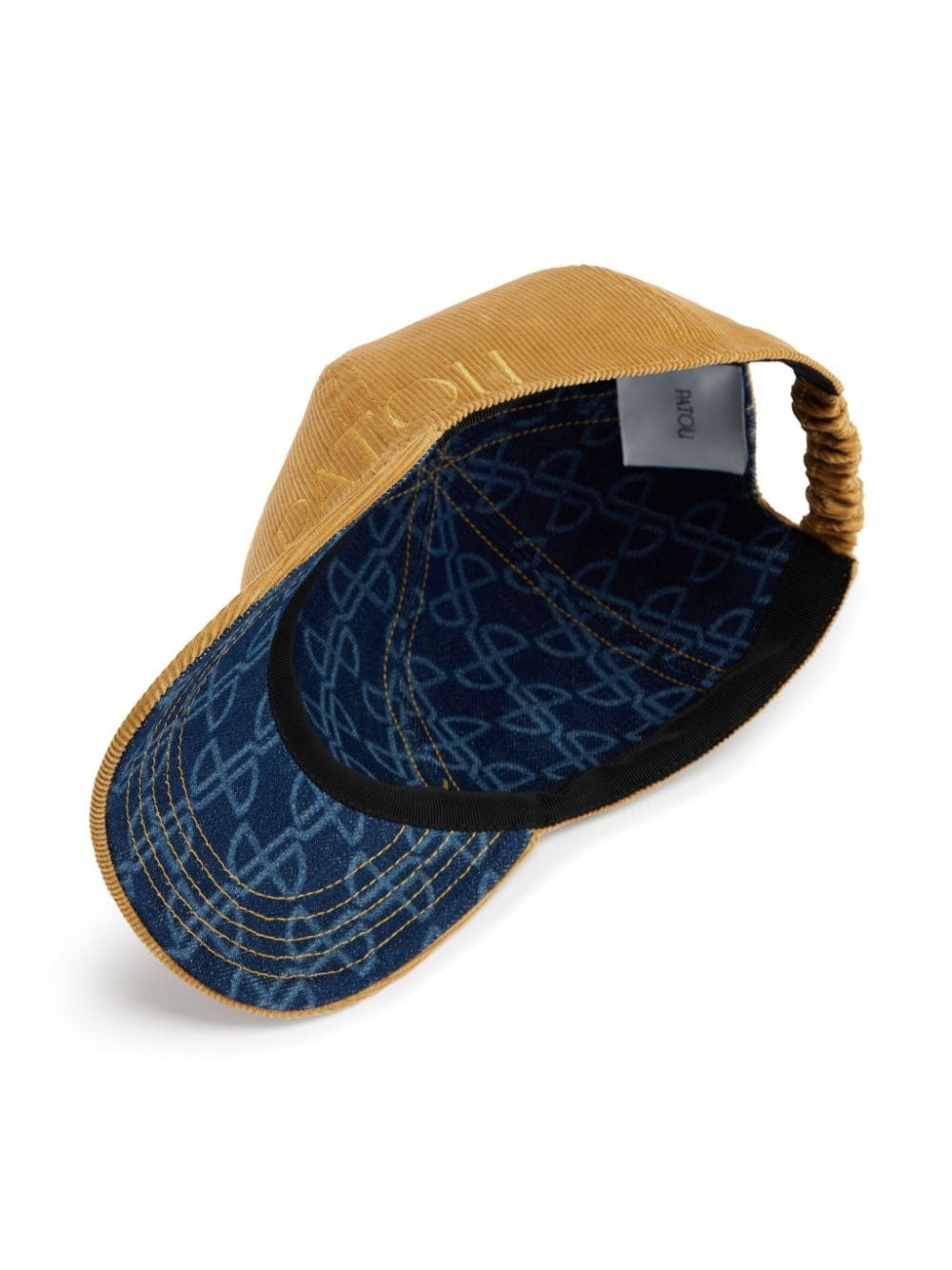 logo-embroidered corduroy cap - 2